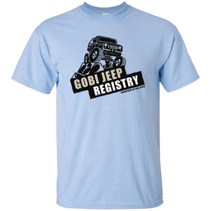Gobi Jeep Registry Logo G200B Gildan Youth Ultra Cotton T-Shirt