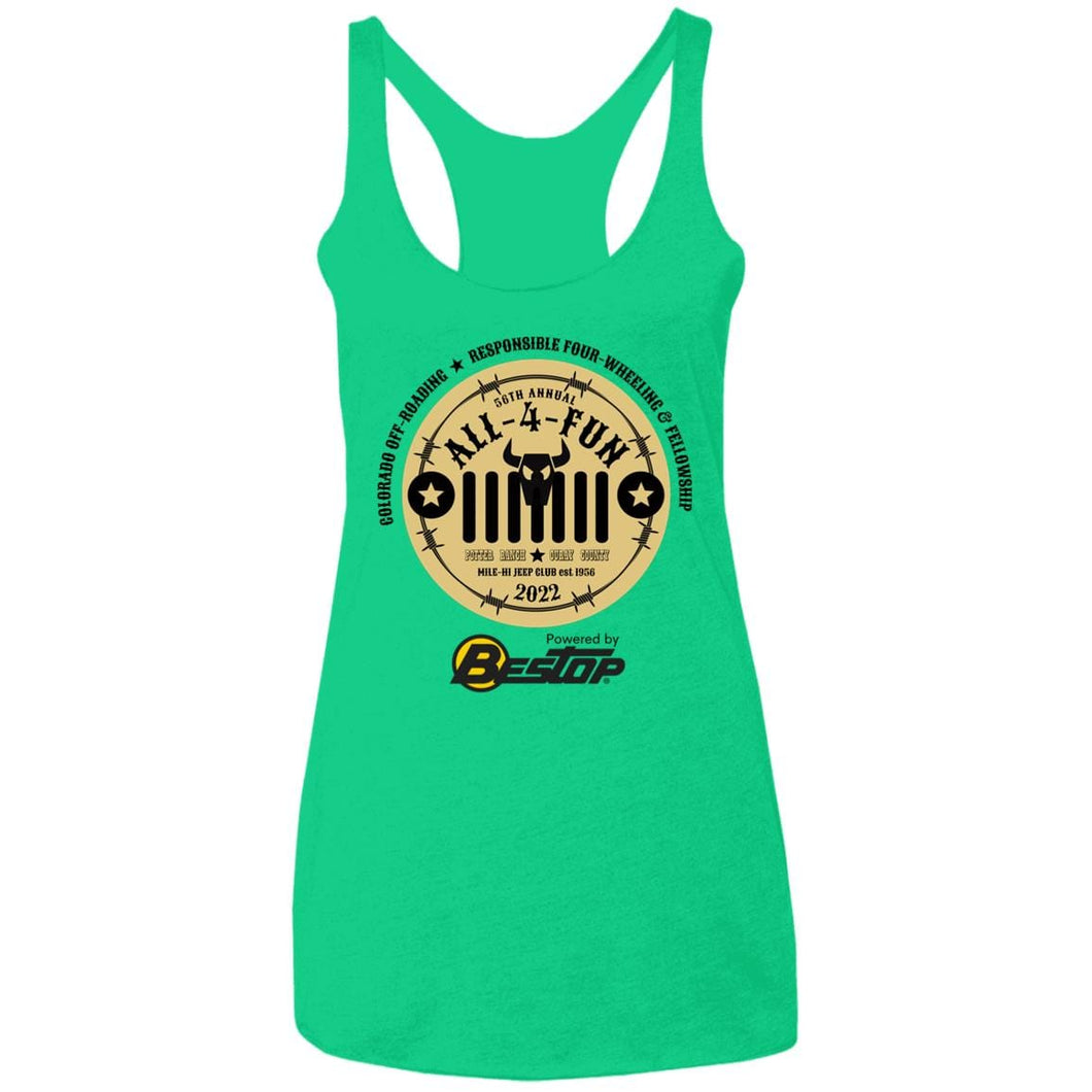 ALL-4-FUN 2022 2-sided print NL6733 Ladies' Triblend Racerback Tank