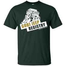 Gobi Jeep Registry white logo G200B Gildan Youth Ultra Cotton T-Shirt