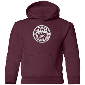 MWJT CH white logo G185B Youth Pullover Hoodie