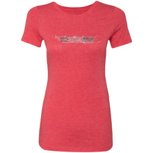 AmericanOffroadCustoms Horizontal white NL6710 Ladies' Triblend T-Shirt