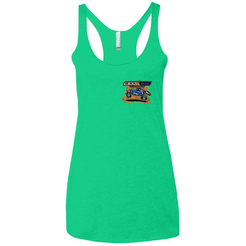 B&B Motorsports 2-sided print (Team Indiana back) NL6733 Next Level Ladies' Triblend Racerback Tank