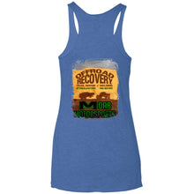 Moab Motorsports 2-sided print w/Trailmater back NL6733 Next Level Ladies' Triblend Racerback Tank