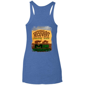 Moab Motorsports 2-sided print w/Trailmater back NL6733 Next Level Ladies' Triblend Racerback Tank