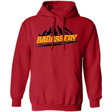 John's 4x4 BADASSERY Mountains 2-sided print G185 Gildan Pullover Hoodie 8 oz.