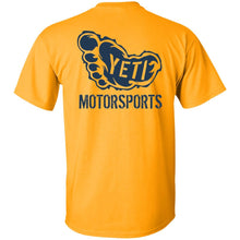 Yeti Motorsports blue logo 2-sided print G500B Gildan Youth 5.3 oz 100% Cotton T-Shirt