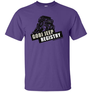 Gobi Jeep Registry Logo G200B Gildan Youth Ultra Cotton T-Shirt