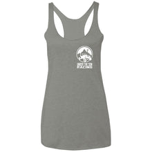 Under The Son Racing 2-sided print NL6733 Next Level Ladies' Triblend Racerback Tank