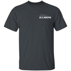 XJ Jeeps 2-sided print G500B Gildan Youth 5.3 oz 100% Cotton T-Shirt
