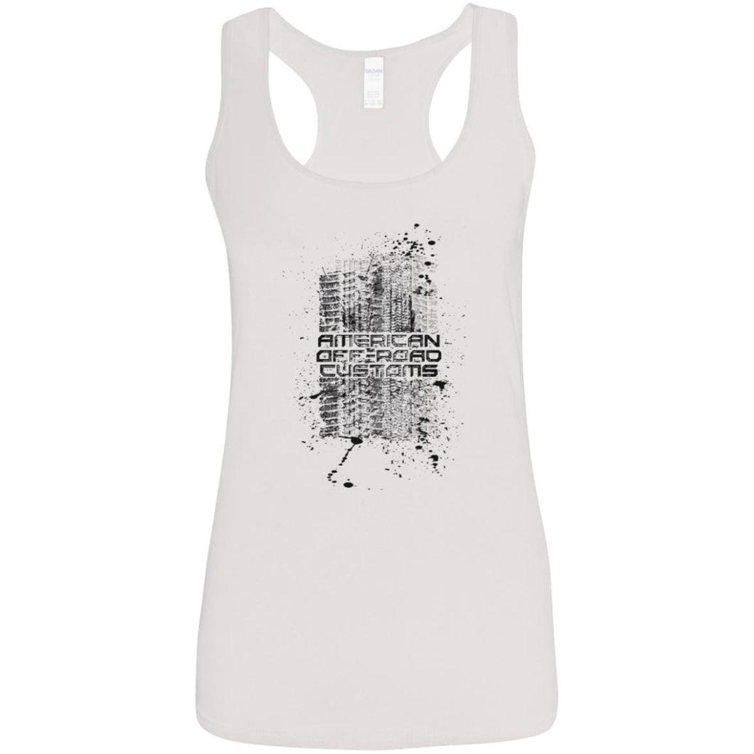 AmericanOffroadCustoms Vertical G645RL Ladies' Softstyle Racerback Tank