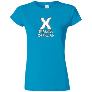 Sparky's Offroad white logo G640L Gildan Softstyle Ladies' T-Shirt