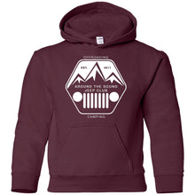 ASJC white logo G185B Gildan Youth Pullover Hoodie