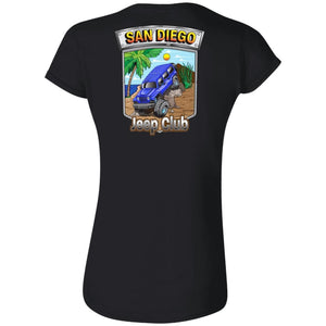 San Diego jeep club 2-sided print G640L Gildan Softstyle Ladies' T-Shirt