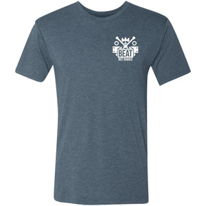 Work Hard Wheel Harder 2-sided print NL6010 Men's Triblend T-Shirt