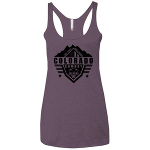 Colorado Combat Jeepers NL6733 Next Level Ladies' Triblend Racerback Tank