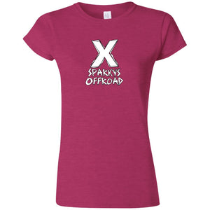 Sparky's Offroad white logo G640L Gildan Softstyle Ladies' T-Shirt