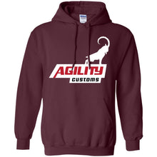 Agility Customs white logo G185 Gildan Pullover Hoodie 8 oz.