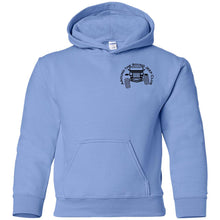 ASJC black logo 2-sided print G185B Gildan Youth Pullover Hoodie