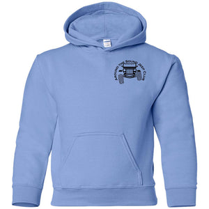 ASJC black logo 2-sided print G185B Gildan Youth Pullover Hoodie