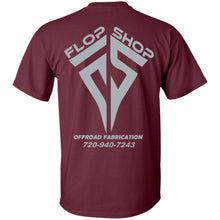 Flop Shop gray logo 2-sided print G200 Gildan Ultra Cotton T-Shirt