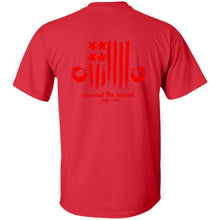 ASJC 2-sided print with Freedom flag on back G200 Gildan Ultra Cotton T-Shirt