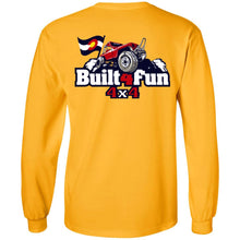 Built4Fun red 2-sided print G240 Gildan LS Ultra Cotton T-Shirt
