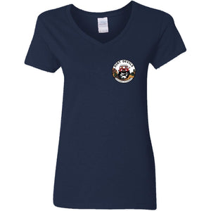 Dirt Devils Jeep Club 2-sided print G500VL Ladies' 5.3 oz. V-Neck T-Shirt
