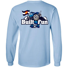 Built4Fun blue 2-sided print G240 Gildan LS Ultra Cotton T-Shirt