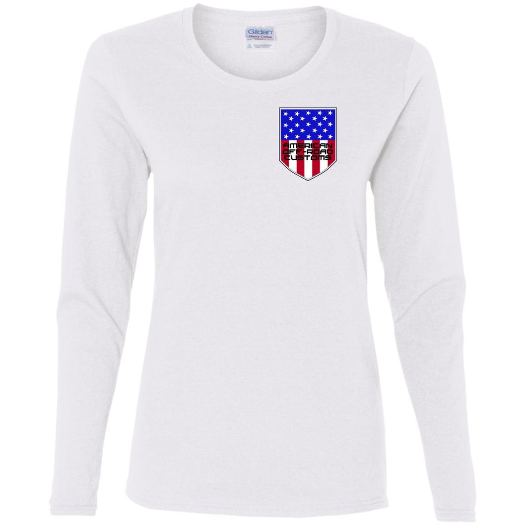 American Off-Road 2-sided print G540L Ladies' Cotton LS T-Shirt