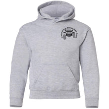 ASJC black logo 2-sided print G185B Gildan Youth Pullover Hoodie