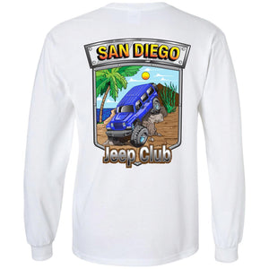 San Diego jeep club 2-sided print 2-sided print G240 Gildan LS Ultra Cotton T-Shirt