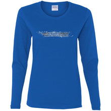 AmericanOffroadCustoms Horizontal white G540L Ladies' Cotton LS T-Shirt