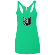 Wicked Jeeps NM Blk & Grey NL6733 Next Level Ladies' Triblend Racerback Tank