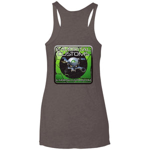 E-Mortal 2-sided print NL6733 Next Level Ladies' Triblend Racerback Tank