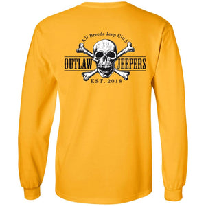 Outlaw Jeepers 2-sided print G240 LS Ultra Cotton T-Shirt