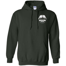 ASJC 2-sided print with Freedom flag on back G185 Gildan Pullover Hoodie 8 oz.