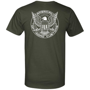 AORC Vertical white 2-sided print 982 Men's Printed V-Neck T-Shirt