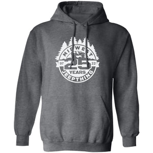 MWJT-25-years white logo G185 Pullover Hoodie