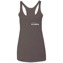 XJ Jeeps 2-sided print NL6733 Next Level Ladies' Triblend Racerback Tank
