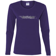 AmericanOffroadCustoms Horizontal white G540L Ladies' Cotton LS T-Shirt
