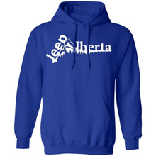 Jeep Alberta white logo G185 Gildan Pullover Hoodie 8 oz.