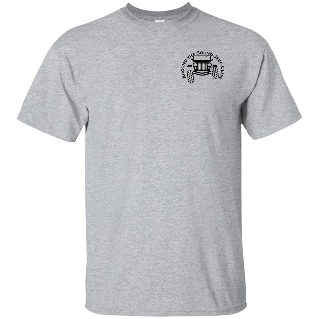ASJC black logo 2-sided print G200 Gildan Ultra Cotton T-Shirt