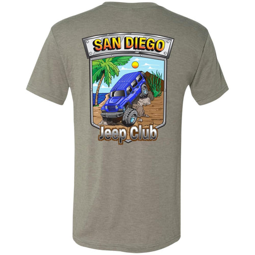 San Diego jeep club 2-sided print NL6010 Men's Triblend T-Shirt