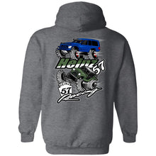 H57 Racing 2-sided print G185 Gildan Pullover Hoodie 8 oz.