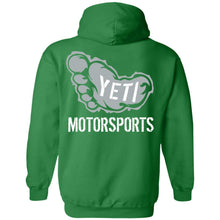 Yeti Motorsports logo 2-sided print G185 Gildan Pullover Hoodie 8 oz.