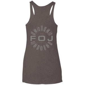 FOJ 2-sided print NL6733 Next Level Ladies' Triblend Racerback Tank