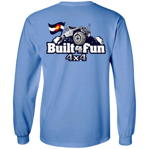 Built4Fun grey 2-sided print G240 Gildan LS Ultra Cotton T-Shirt