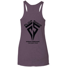 Flop Shop 2-sided print NL6733 Next Level Ladies' Triblend Racerback Tank