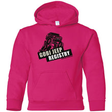 Gobi Jeep Registry Logo G185B Gildan Youth Pullover Hoodie