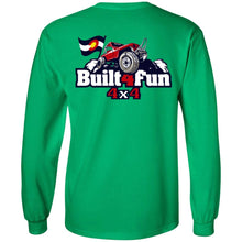 Built4Fun red 2-sided print G240 Gildan LS Ultra Cotton T-Shirt